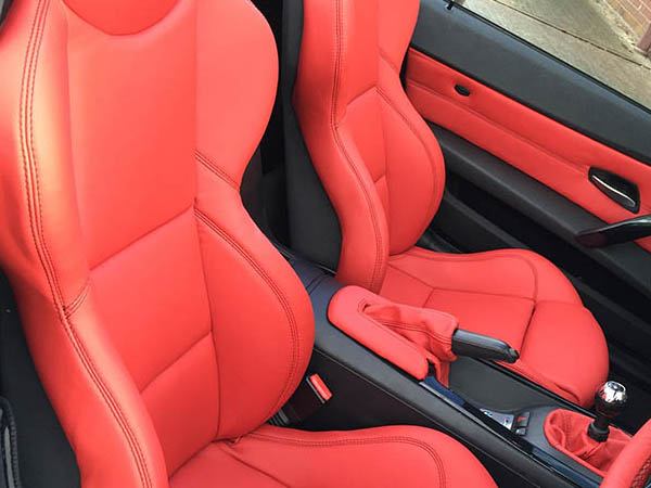 BMW Z4 Custom interiors - Red nappa leather