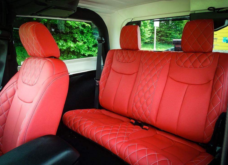 Jeep custom interiors by The Only Way is Custom
